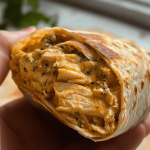 recipes for Creamy Chicken & Pesto Wrap yummy